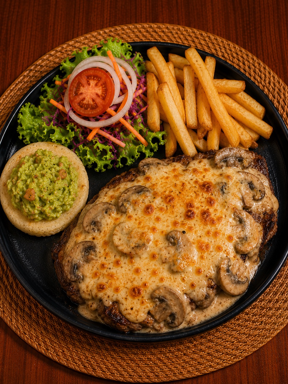 Gratinado con Champiñones