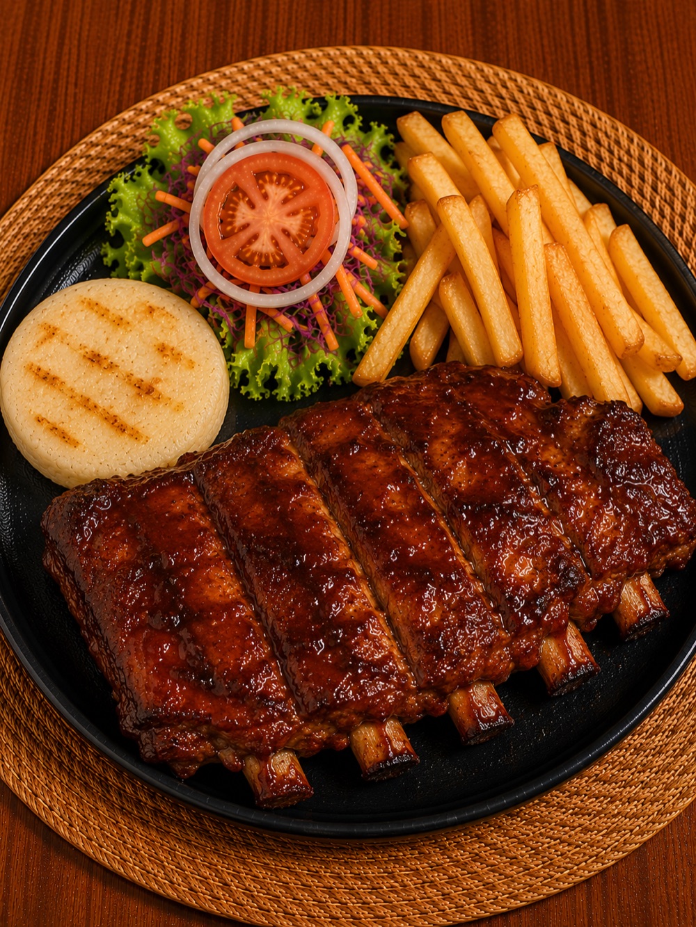 Costillas BBQ Sencilla